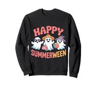Happy Summerween Cute Ghosts Espeluznante Halloween Vibes Verano Sudadera