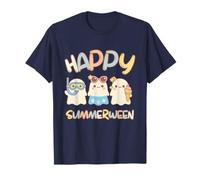 Happy Summerween Summer Halloween Ghost Kids Camiseta