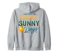 Happy Sunny Days Sonriente Sol Verano Amante Sudadera con Capucha