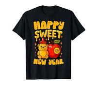 Happy Sweet New Year Honey Bear Shana Tova Rosh Hashanah Camiseta