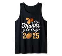 Happy Thanksgiving Crew 2025 Family Matching Fall Holiday Camiseta sin Mangas
