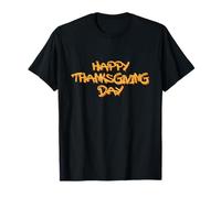 Happy Thanksgiving Day Festive Fall T-Shirt Camiseta