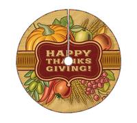 Happy Thanksgiving - Falda para árbol de Navidad, 76/91/122 cm, cubierta de base de árbol de Navidad, decoración navideña para interiores y exteriores