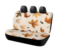 Happy Thanksgiving - Fundas de asiento trasero para automóviles, ajuste universal, otoño, hojas de arce, protección de asiento de banco, accesorios interiores de automóviles para mascotas, niños, uso