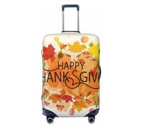 Happy Thanksgiving - Fundas de equipaje de viaje - Fundas elásticas para maletas protectoras para equipaje de 18 a 32 pulgadas, Negro -, CH