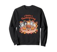 Happy Thanksgiving Funny Family Reunion Cat Lovers Gifts Sudadera
