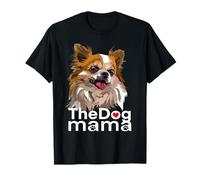 Happy The Dog Mama Chihuahua Perro Chiwawa de Pelo Largo Camiseta