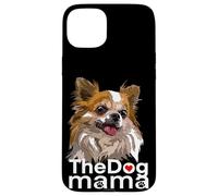 Happy The Dog Mama Chihuahua Perro Chiwawa de Pelo Largo Carcasa para iPhone 15 Plus