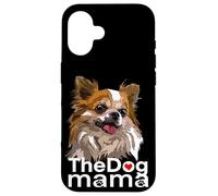 Happy The Dog Mama Chihuahua Perro Chiwawa de Pelo Largo Carcasa para iPhone 16