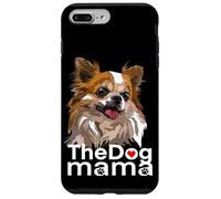 Happy The Dog Mama Chihuahua Perro Chiwawa de Pelo Largo Carcasa para iPhone 7 Plus/8 Plus