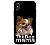 Happy The Dog Mama Chihuahua Perro Chiwawa de Pelo Largo Carcasa para iPhone X/XS