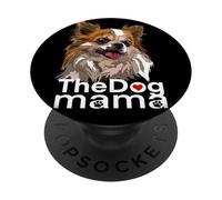 Happy The Dog Mama Chihuahua Perro Chiwawa de Pelo Largo PopSockets PopGrip Adhesivo