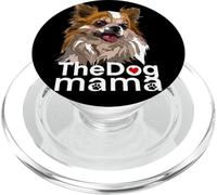 Happy The Dog Mama Chihuahua Perro Chiwawa de Pelo Largo PopSockets PopGrip para MagSafe