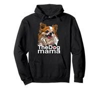 Happy The Dog Mama Chihuahua Perro Chiwawa de Pelo Largo Sudadera con Capucha