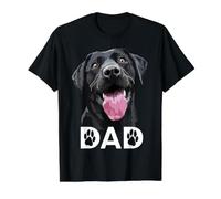 Happy The Lab Father Black Labrador Retriever Papá Perro Papá Camiseta gráfica económica, Hombre, Negro, S