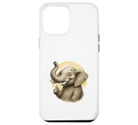 Happy Thumbs Up Elephant Art Carcasa para iPhone 12 Pro MAX