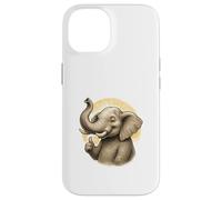 Happy Thumbs Up Elephant Art Carcasa para iPhone 14