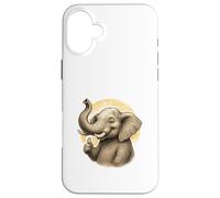 Happy Thumbs Up Elephant Art Carcasa para iPhone 16 Plus