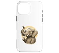 Happy Thumbs Up Elephant Art Carcasa para iPhone 16 Pro MAX
