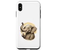 Happy Thumbs Up Elephant Art Carcasa para iPhone XS MAX