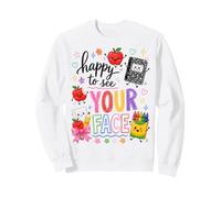 Happy To See Your Face Back To School Teacher First Day Sudadera