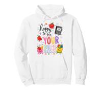 Happy To See Your Face Back To School Teacher First Day Sudadera con Capucha