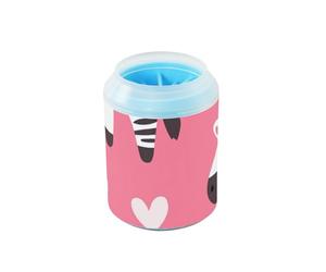 Happy Valentine's Day - Arandela reutilizable para pies de mascotas con cepillo de silicona suave, suministros y accesorios para mascotas, limpia suavemente las patas después de los paseos