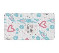 Happy Valentine's Day - Sábana de cama portátil para niños pequeños, suave y cómoda, para cuna, colchón para espacios pequeños, cuna de 50 x 25 pulgadas (sábana, cama no incluida)