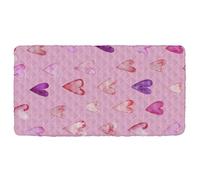 Happy Valentine's Day - Sábana de viaje para niños pequeños, suave y cómoda, para cama de piso para niños, cuna de camping de 50 x 25 pulgadas (sábana, cama no incluida)