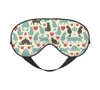 Happy Walking - Antifaz para dormir con bloqueo de luz, ajustable, cómoda, suave, reversible, para dormir