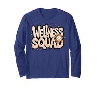 Happy Wellness Squad Fitness OT Nurse Camp PTA PE Gym Tribe Manga Larga
