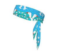 Happy White Goose - Corbata deportiva para la cabeza, cómoda, transpirable, moderna, unisex, adecuada para correr, yoga, fitness y otros deportes.