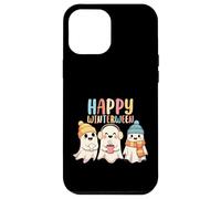 Happy Winterween Cute Ghosts Invierno Halloween Navidad Carcasa para iPhone 12 Pro MAX