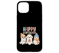 Happy Winterween Cute Ghosts Invierno Halloween Navidad Carcasa para iPhone 15 Plus