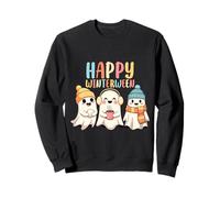 Happy Winterween Cute Ghosts Invierno Halloween Navidad Sudadera
