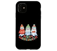 Happy Winterween Cute Ghosts Navidad Invierno Halloween Carcasa para iPhone 11