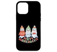 Happy Winterween Cute Ghosts Navidad Invierno Halloween Carcasa para iPhone 12 Mini