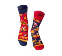 Happy Words Calcetines de cine con texto "I Love Kino", divertidos calcetines de cine, regalo para amantes del cine y el cine, de cumpleaños, regalo para amigos, para hombres y mujeres