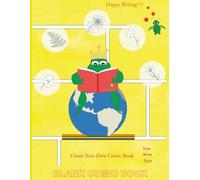 Happy Writing Blank Comic Book: AniToony Cartoon Collection - Froggy Studying Plants
