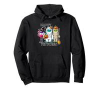 Happy Yetiween celebra la diversión de Halloween con Lindos Monstruos Sudadera con Capucha