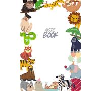 Happy Zoo Notebook: A Colorful of Animals Notebook, 120 pages dotted lined, 6"x9"