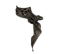 Happyaer Bufanda de seda multifuncional con estampado de rosas que transforma tu aspecto con esta moderna pieza para el cuello de uso diario