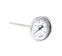 Happyaer Termómetro bimetálico de 50/100/150/200/300 ℃, medidor de temperatura de metal para uso industrial de tuberías