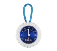 Happyaer Termómetro mejorado para coche, medidor de temperatura con esfera azul de 50 mm de diámetro, termómetro para salpicadero, medidor de temperatura para lecturas precisas