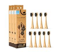 happybrush® Cabezales sostenibles de bambú para cepillo de dientes eléctrico sónico Eco VIBE 3-3 cajas de 3 unidades