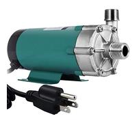 Happybuy MP-15RP Bomba de Cerveza con Bomba de Pozo de Grado Alimenticio 10 W, Cabeza de Acero Inoxidable, de Elaboración Magnética, de Alta Temperatura 120