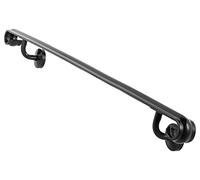 Happybuy Pasamanos Escalera 91.4 cm Barandilla Escalera 91.4 cm Pasamanos para Escaleras Pasamanos de Pared Montaje en Pared Hierro Forjado Color Negro