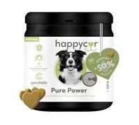 happycor Pure Power Snack Perros - Soporte para intestino y absorción de nutrientes - Horneado - Con cúrcuma y algas - Suplemento vitalidad
