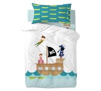 happyfriday Flying Boy Juego nórdico Cuna 2 Piezas Multicolor, 115x145 cm (Maxicuna), 100% Algodón, Calidad de 150 Hilos