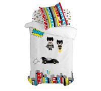 HappyFriday Juego de Funda nórdica Mr Fox Bat Multicolor Cama de 80 2 Piezas